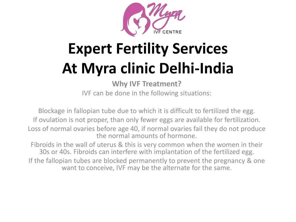 expert fertility services at myra clinic delhi india