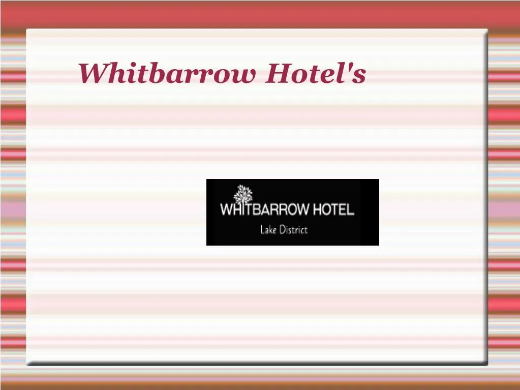 whitbarrow hotel s