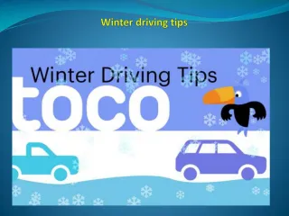 Winter driving tips - slide 1