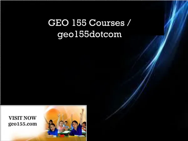 GEO 155 Courses / geo155dotcom