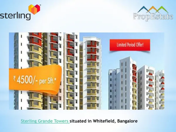 Sterling Grande Towers | Residential Project | Price | Bangalore | Whitefield