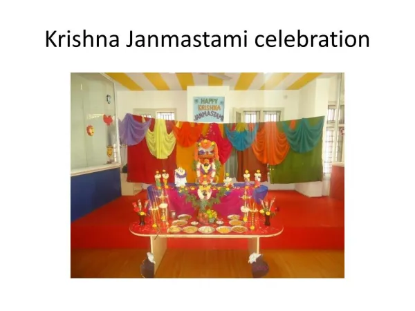 Krishna Janmastami celebration #ykrok
