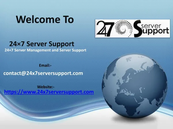 24×7 server management and server support
