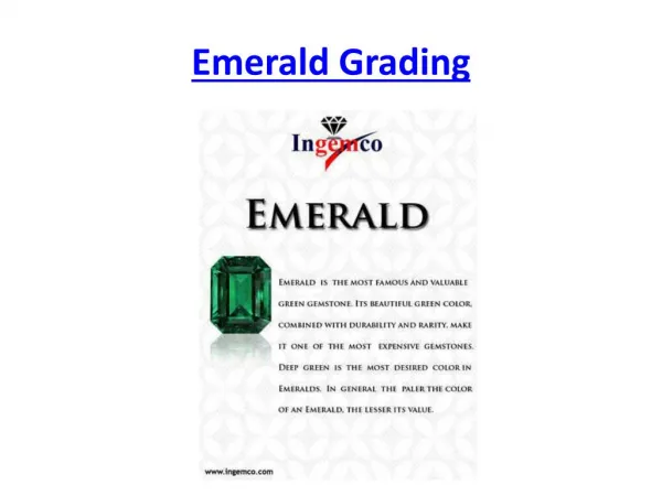 Emerald Grading