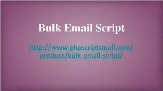 Bulk Mail Script, Bulk Email Software - slide 1