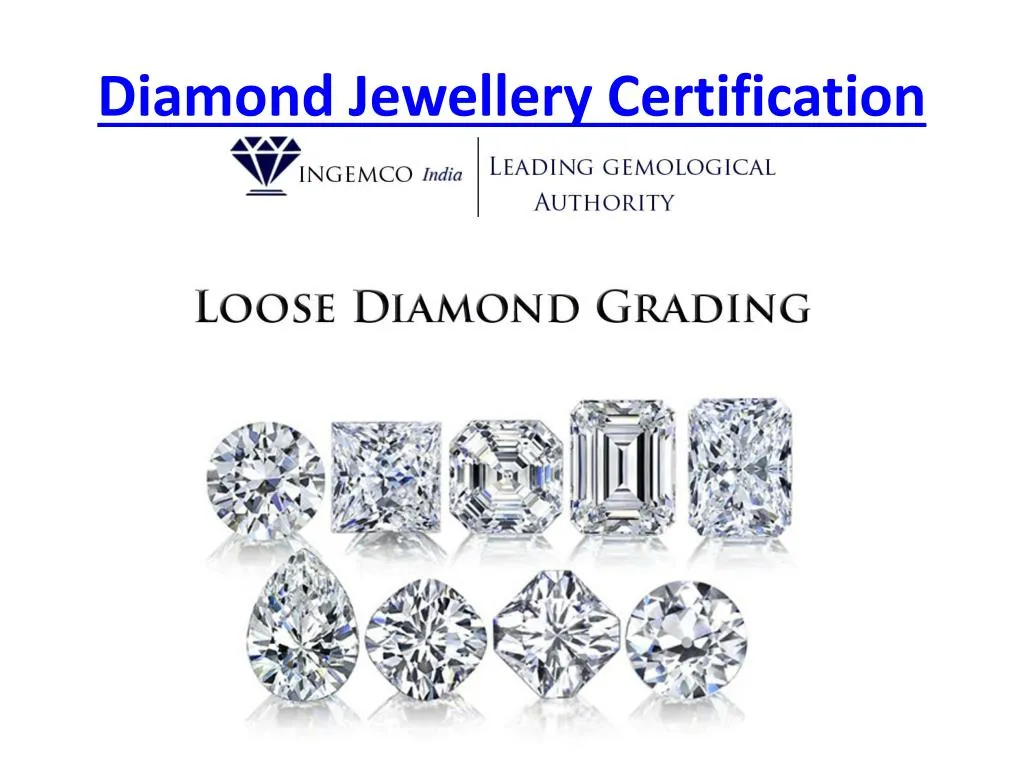 diamond jewellery certification