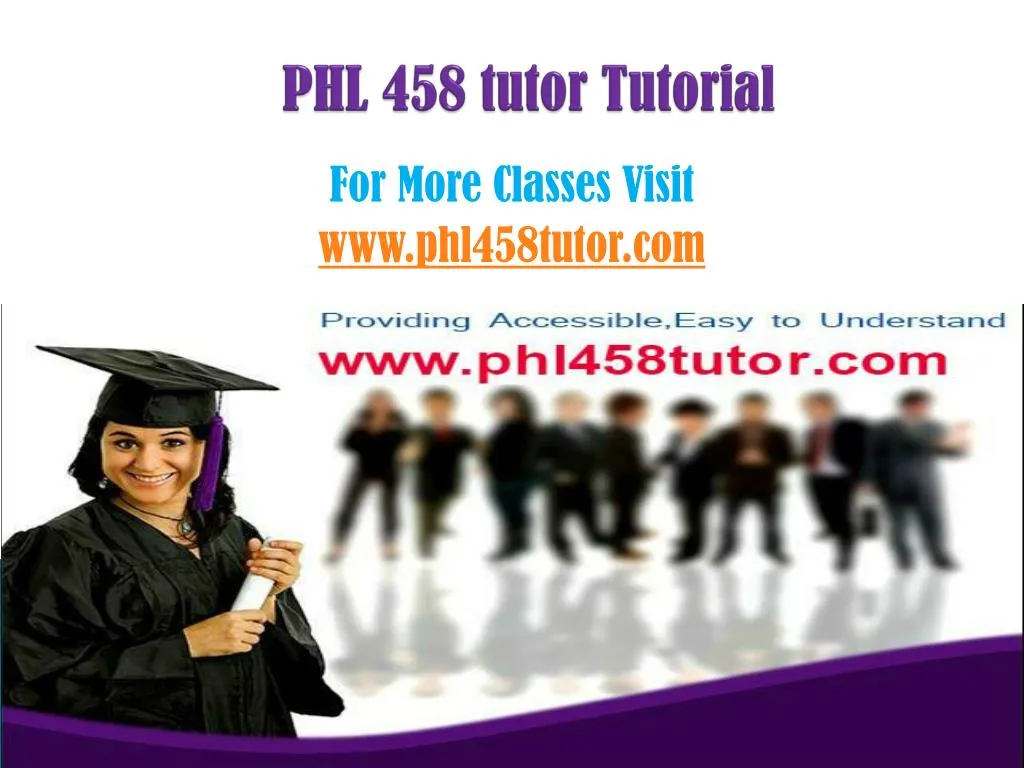 phl 458 tutor tutorial