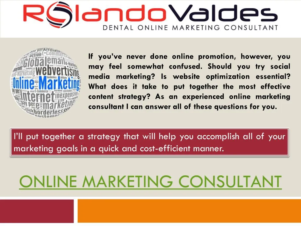 online marketing consultant