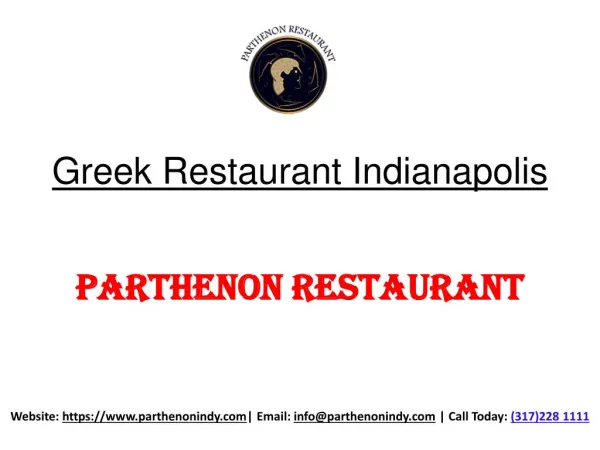 Greek Restaurant Indianapolis