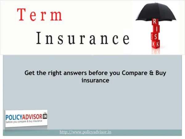 Online Term Plan Insurance India
