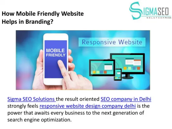 How Mobile Friendly Website Helps in Branding