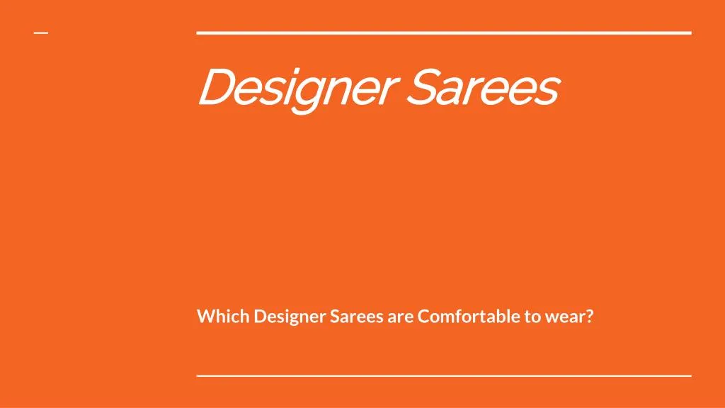 designer sarees