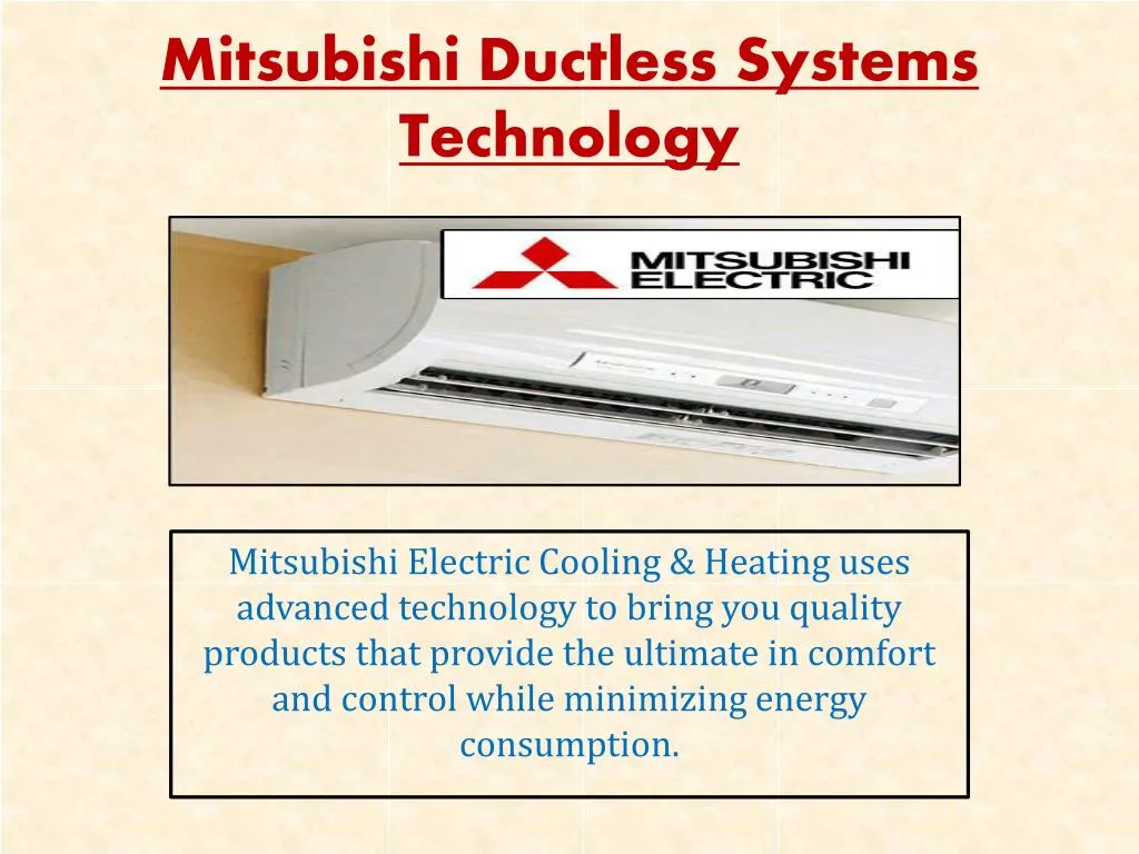 mitsubishi ductless systems technology