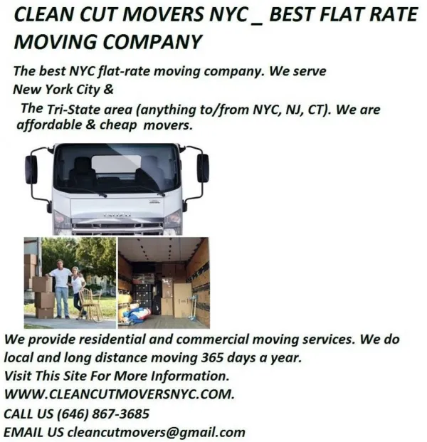 Clean Cut Movers NYC _ Brooklyn Movers