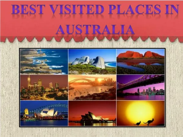 Best visited places in Australia
