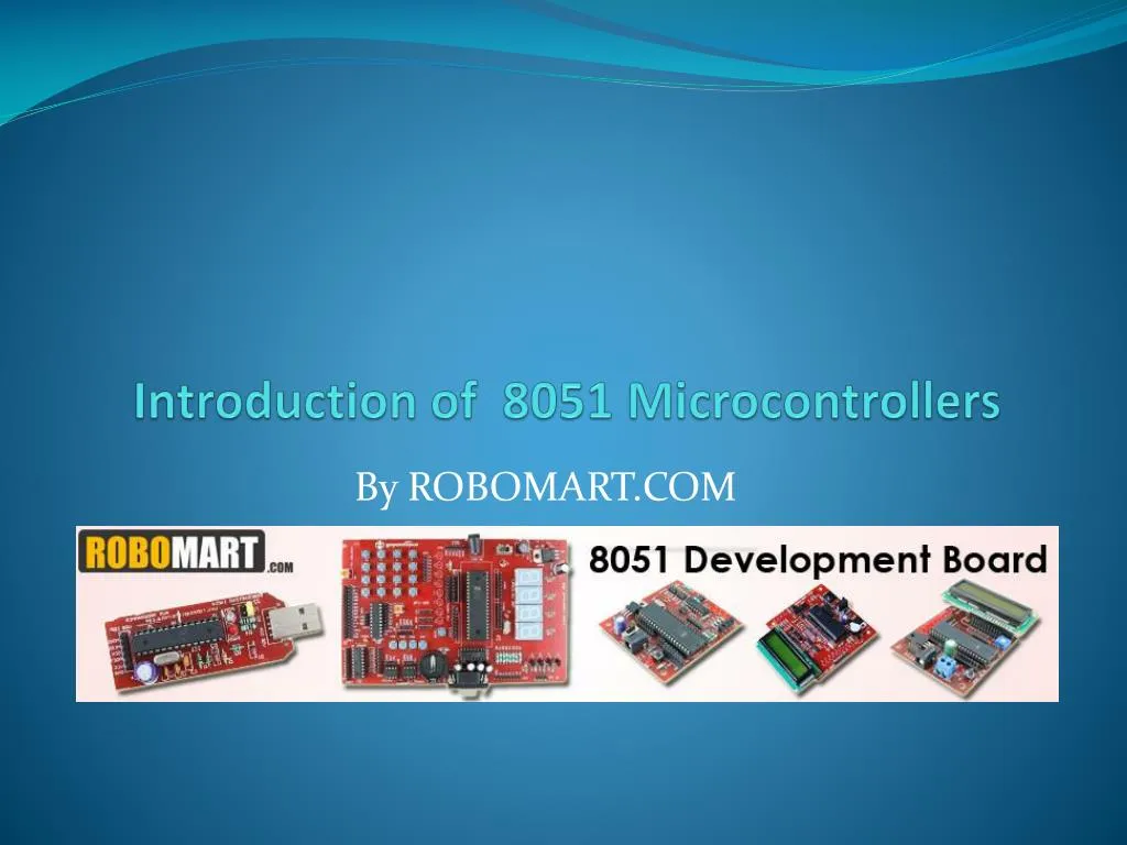 introduction of 8051 microcontrollers