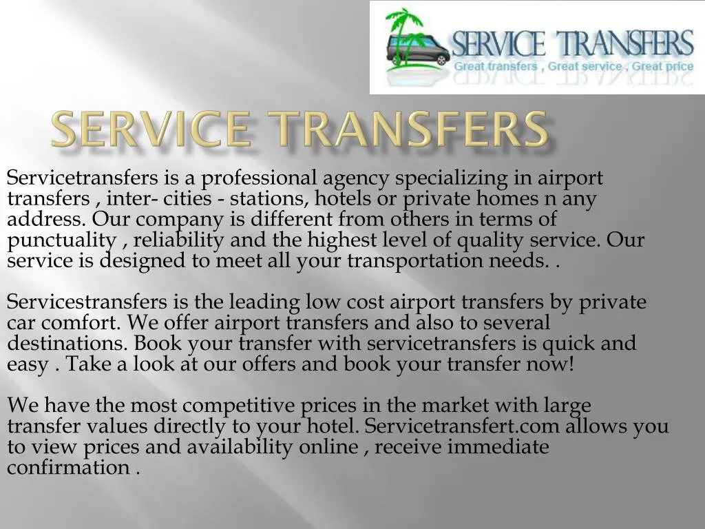 service transfers