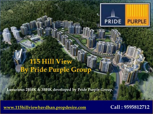 2 BHK Flats in Bavdhan Pune, 115 Hill View