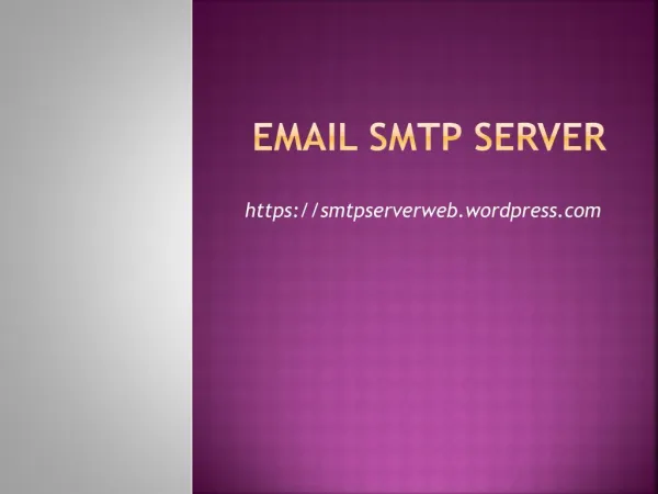 Email SMTP Server