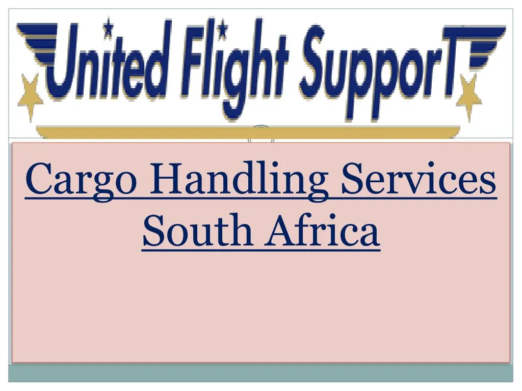 cargo handling services south africa