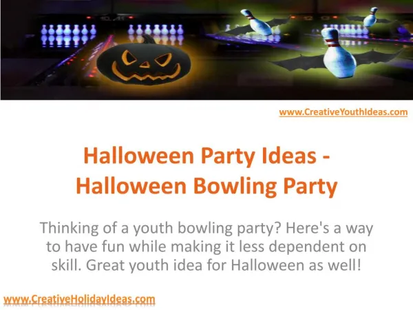 Halloween Party Ideas - Halloween Bowling Party