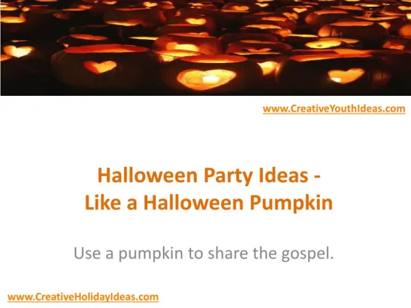 Halloween Party Ideas - Like a Halloween Pumpkin