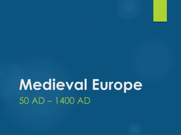 Mayer - World History - Medieval Europe