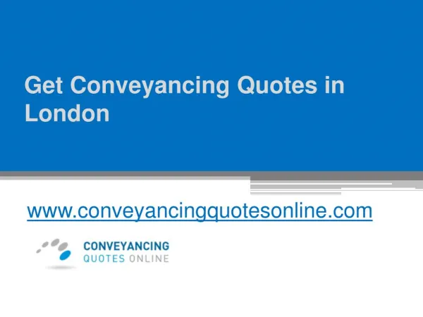 Get Conveyancing Quotes in London - www.conveyancingquotesonline.com