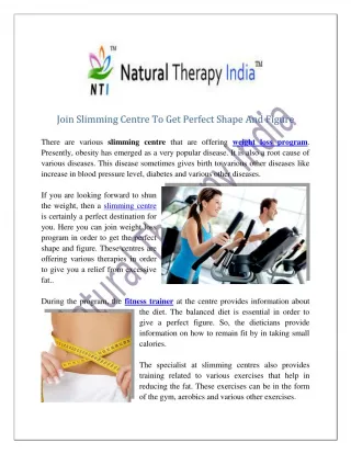 Slimming Centre in India | Fitness Centre - slide 1