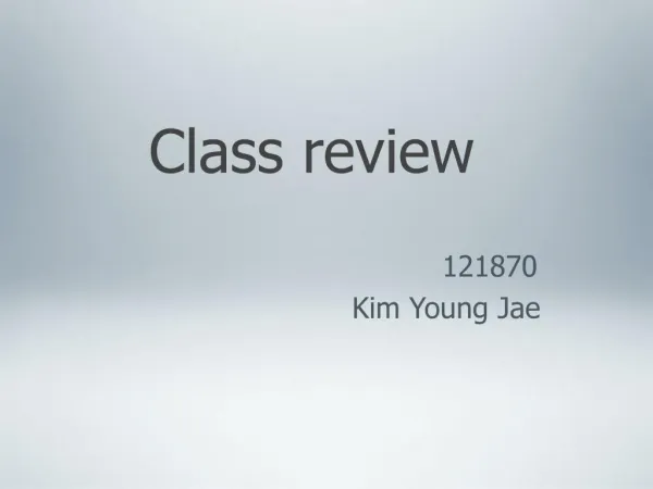 Class Review 10/15/15 EW2-060