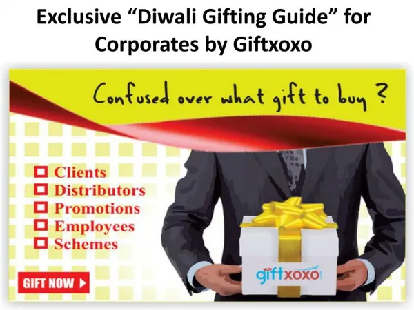 Exclusive “Diwali Gifting Guide” for Corporates by Giftxoxo