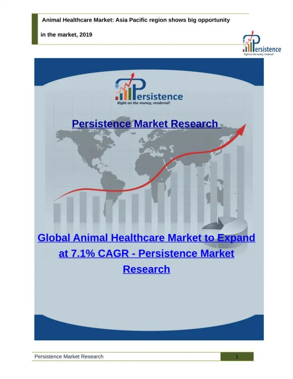 Animal Healthcare Market - Size, Share, Trend, Analysis, 2019