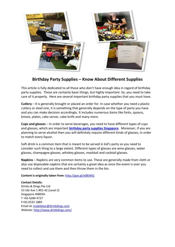 Birthday Party Supplies – Know About Different Supplies