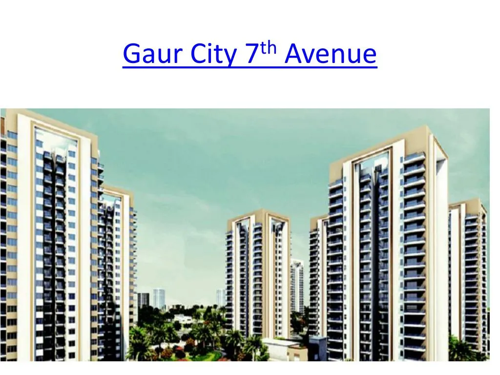 gaur city 7 th avenue