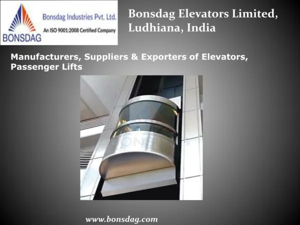 Capsule Elevators Manufacturers, Exporters in india