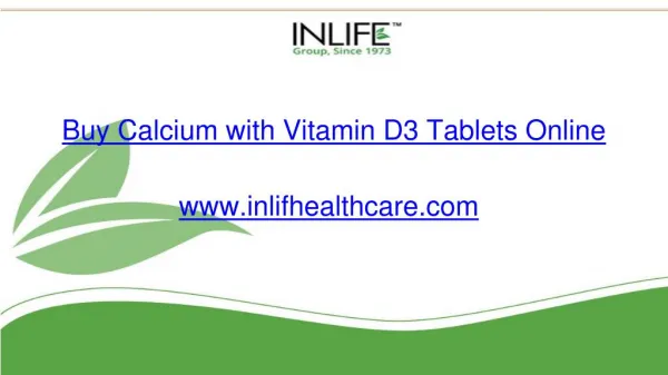 Calcium with Vitamin d3 online | Inlifehealthcare
