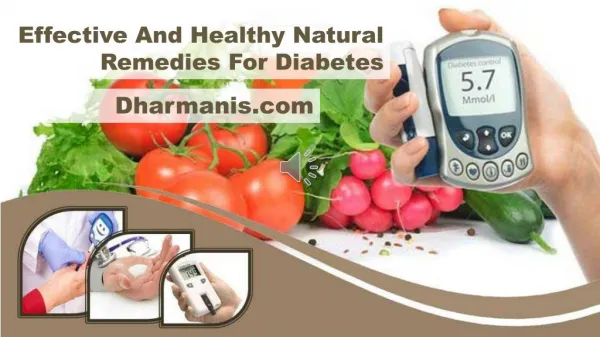 Effective And Healthy Natural Remedies For Diabetes