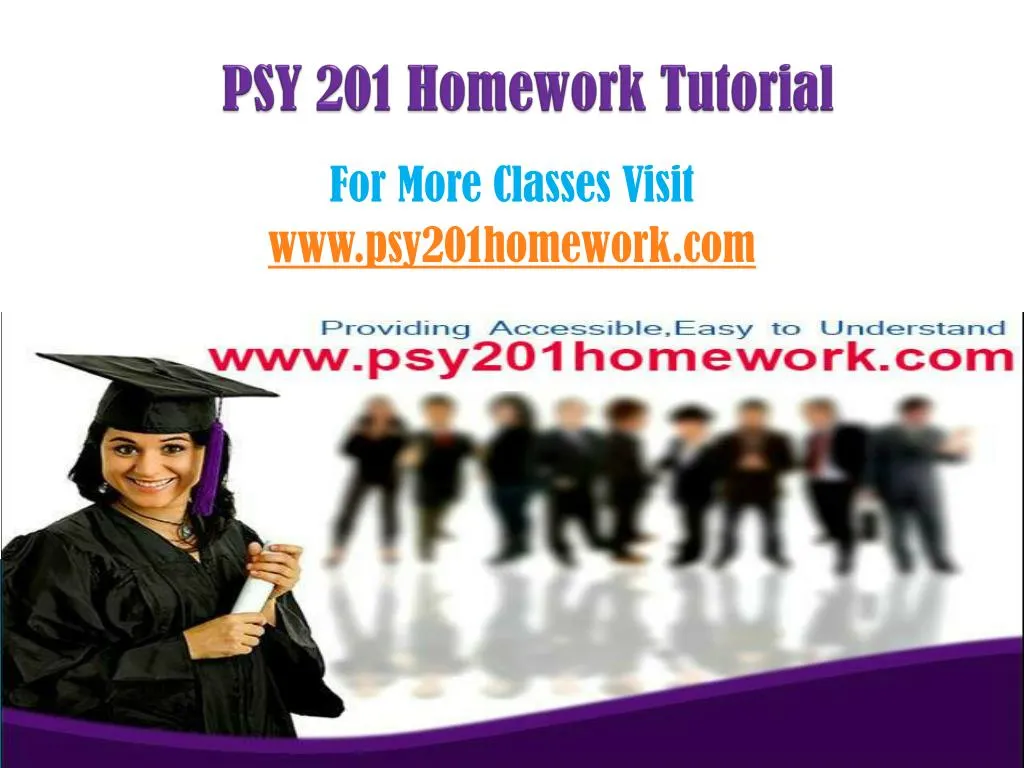 psy 201 homework tutorial