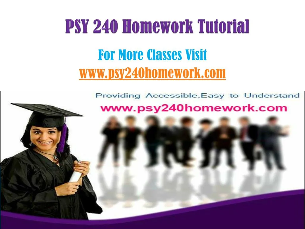 psy 240 homework tutorial