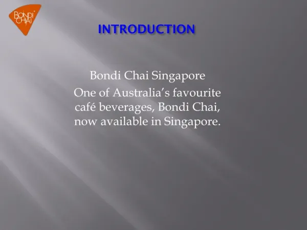 Bondi chai in singapore