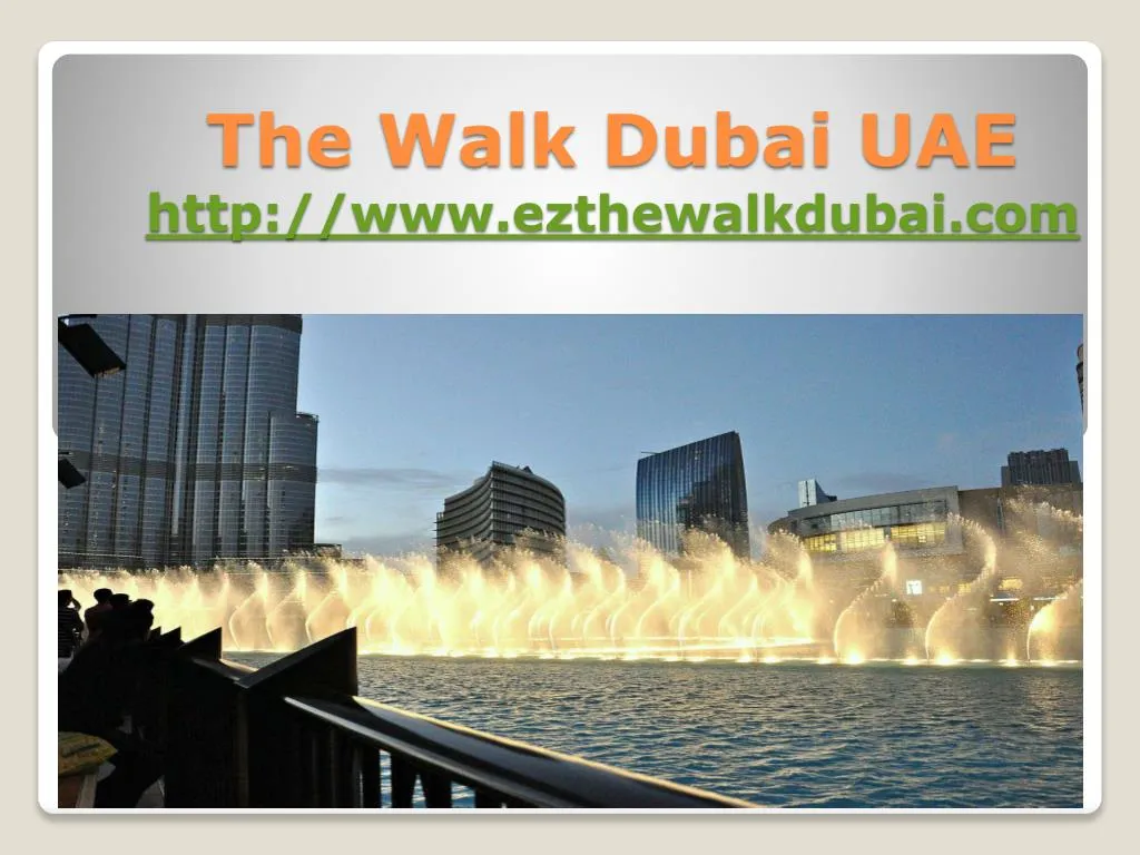 the walk dubai uae htt p www ezthewalkdubai com