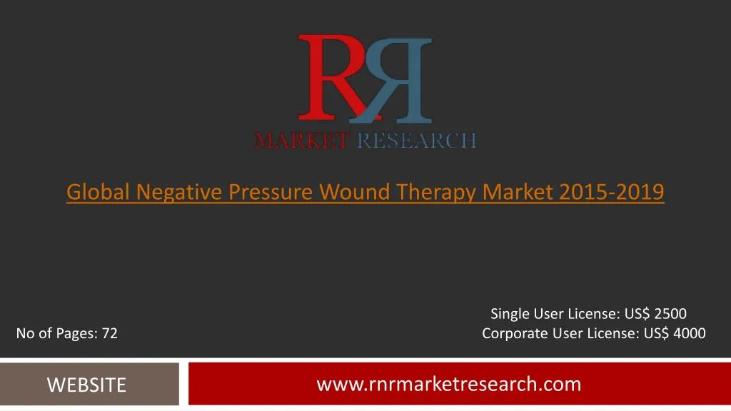 global negative pressure wound therapy market 2015 2019
