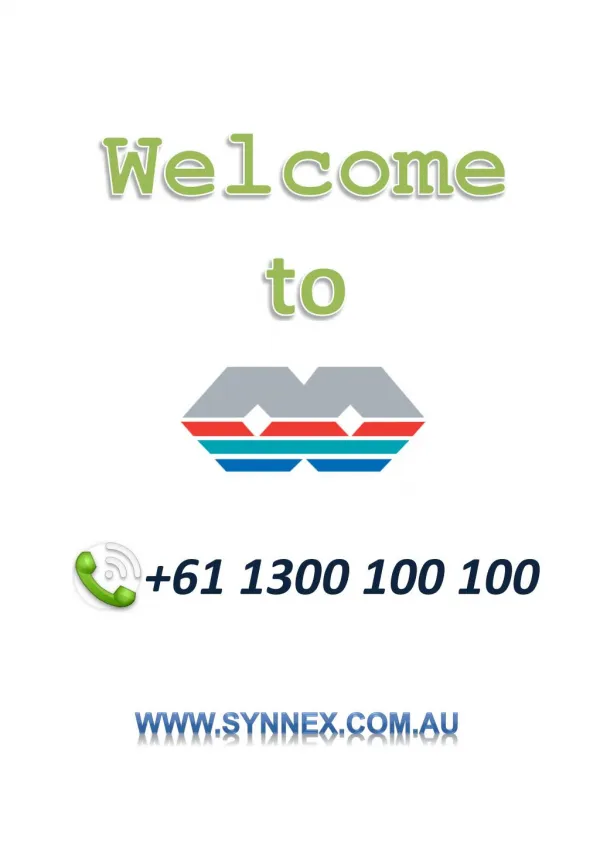 A Global ICT Supply Chain Services Company Synnex Australia