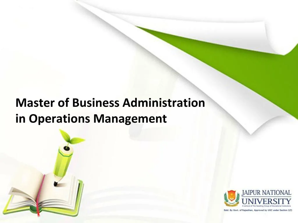 master of business administration in operations management