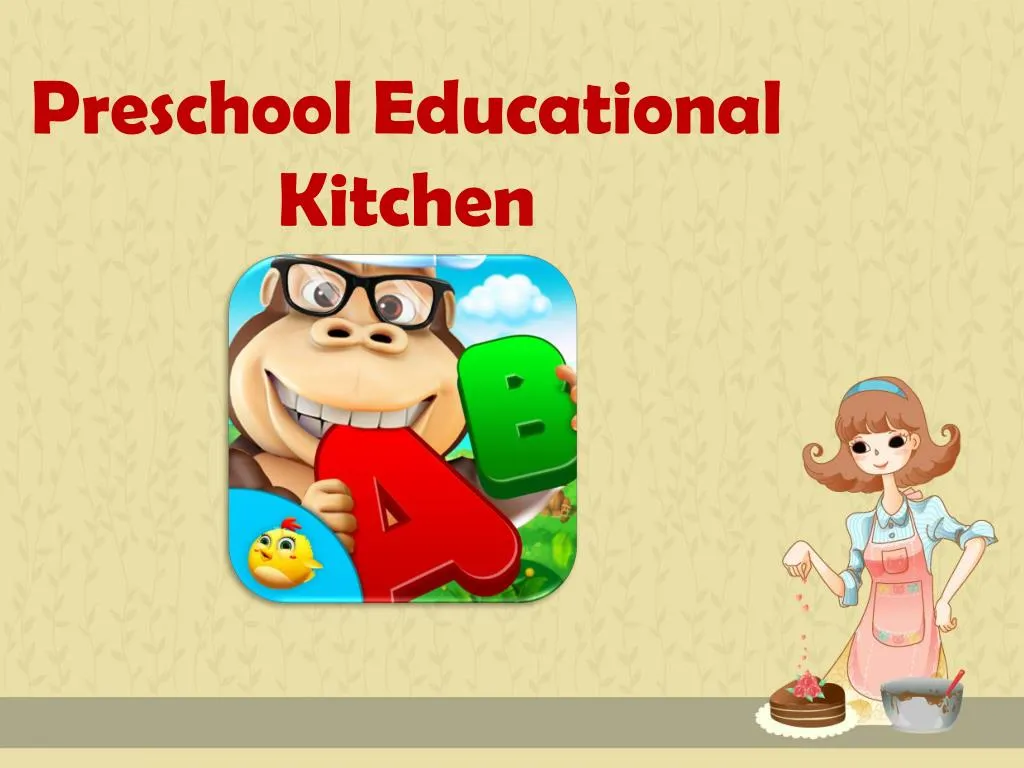 preschool educational kitchen
