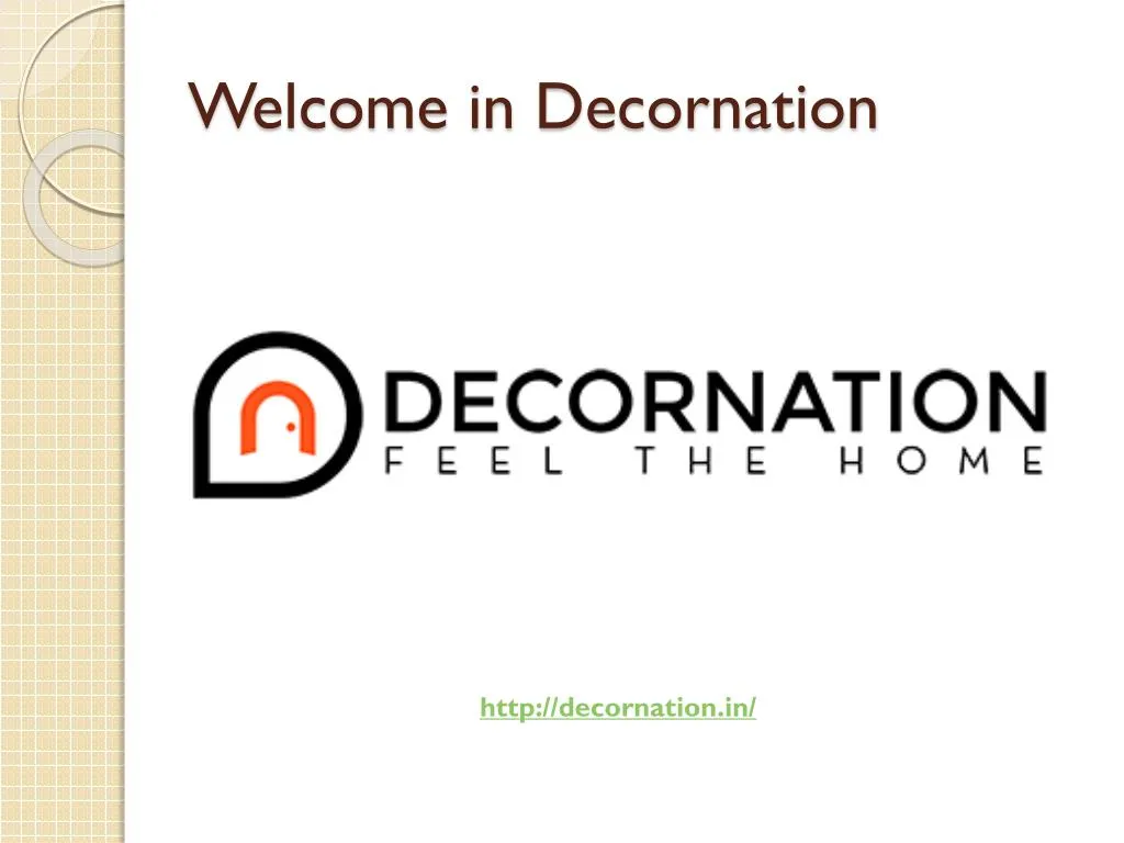 welcome in decornation