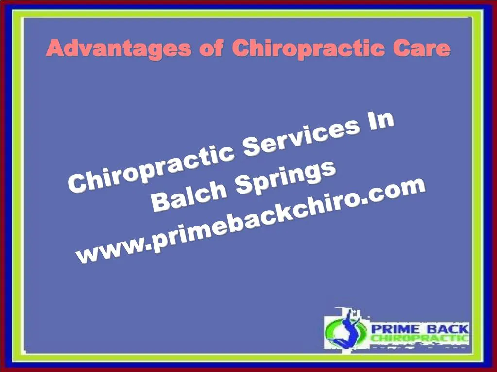 chiropractic services in balch springs www primebackchiro com