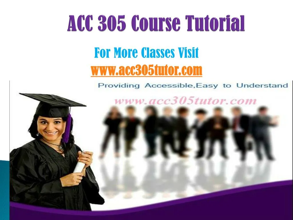 acc 305 course tutorial