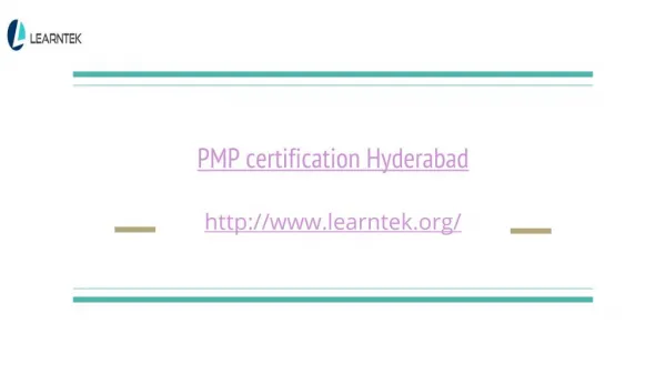 PMP exam training Hyderabad
