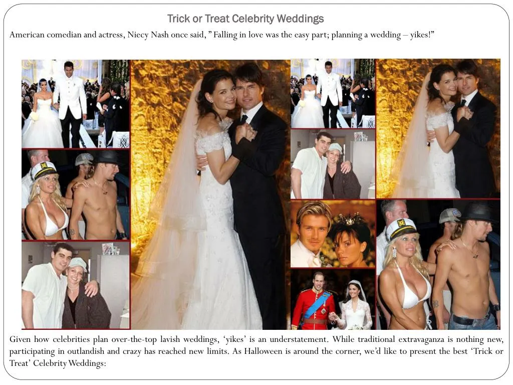 trick or treat celebrity weddings